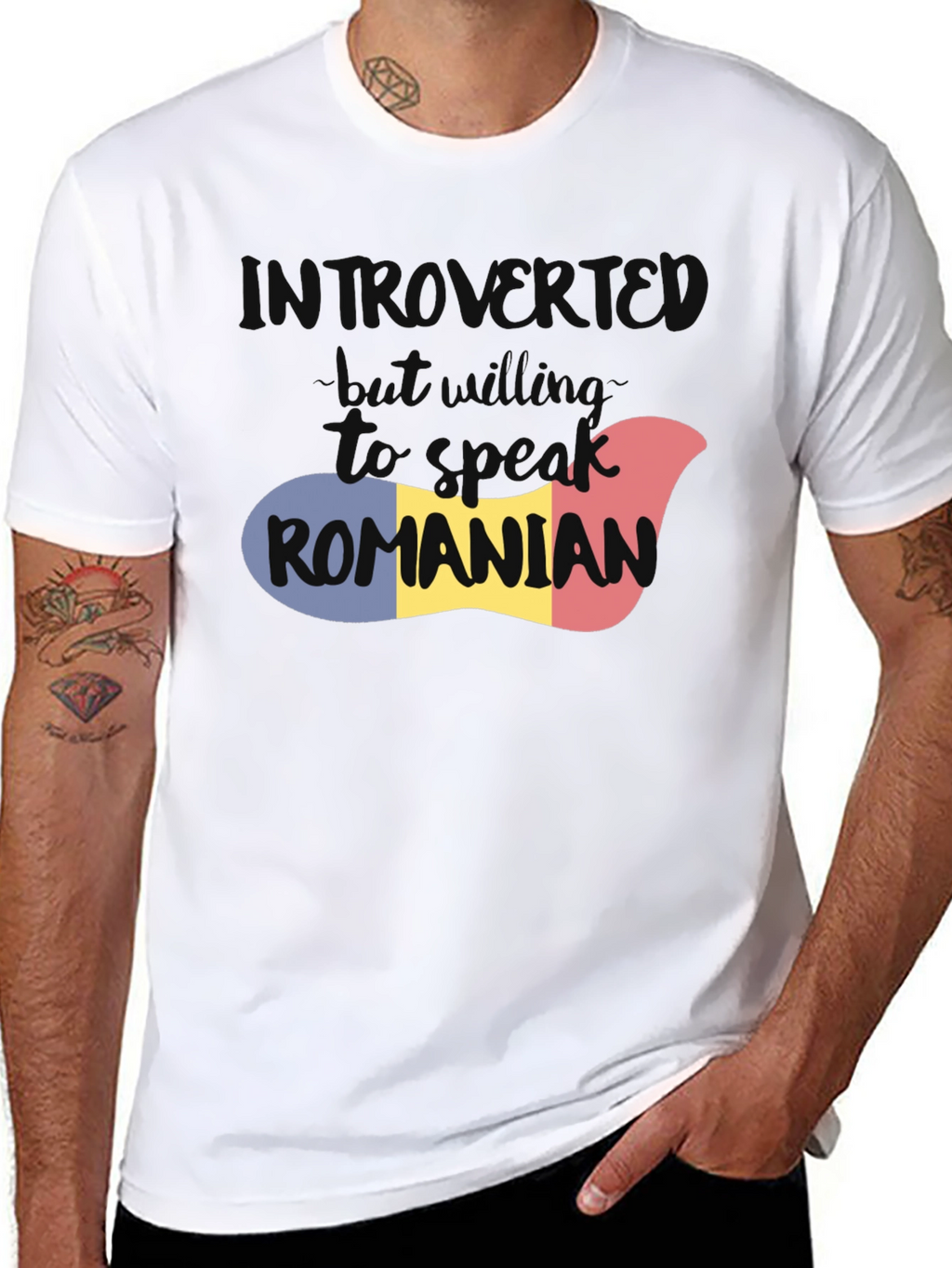 Introvert But Willing to Speak Romanian T-Shirt
