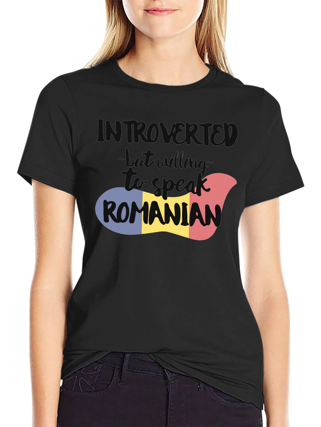 Introvert But Willing to Speak Romanian T-Shirt