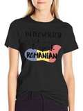 Introvert But Willing to Speak Romanian T-Shirt