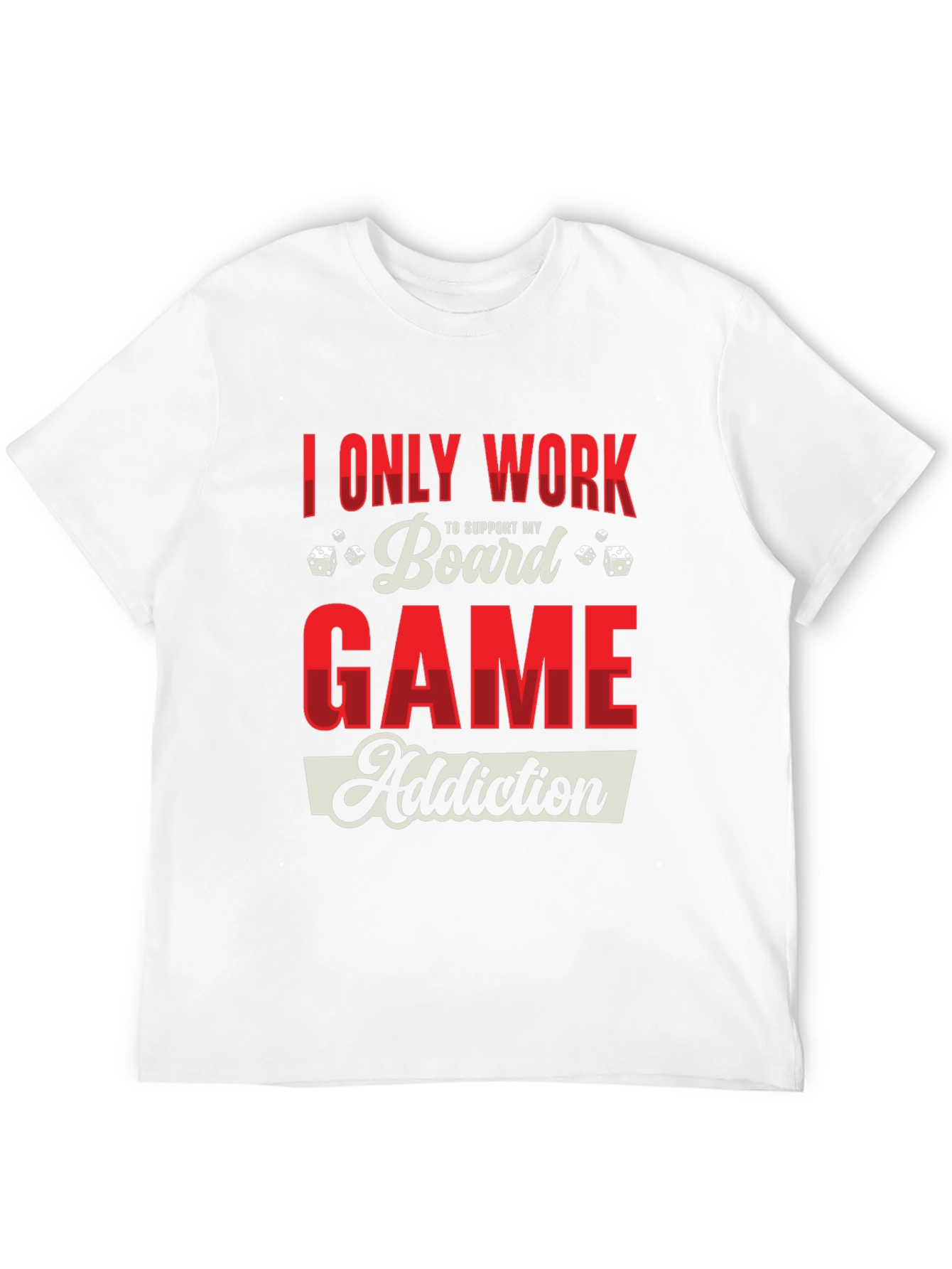 Board Game Addiction T-Shirt - Novelty Graphic Tee