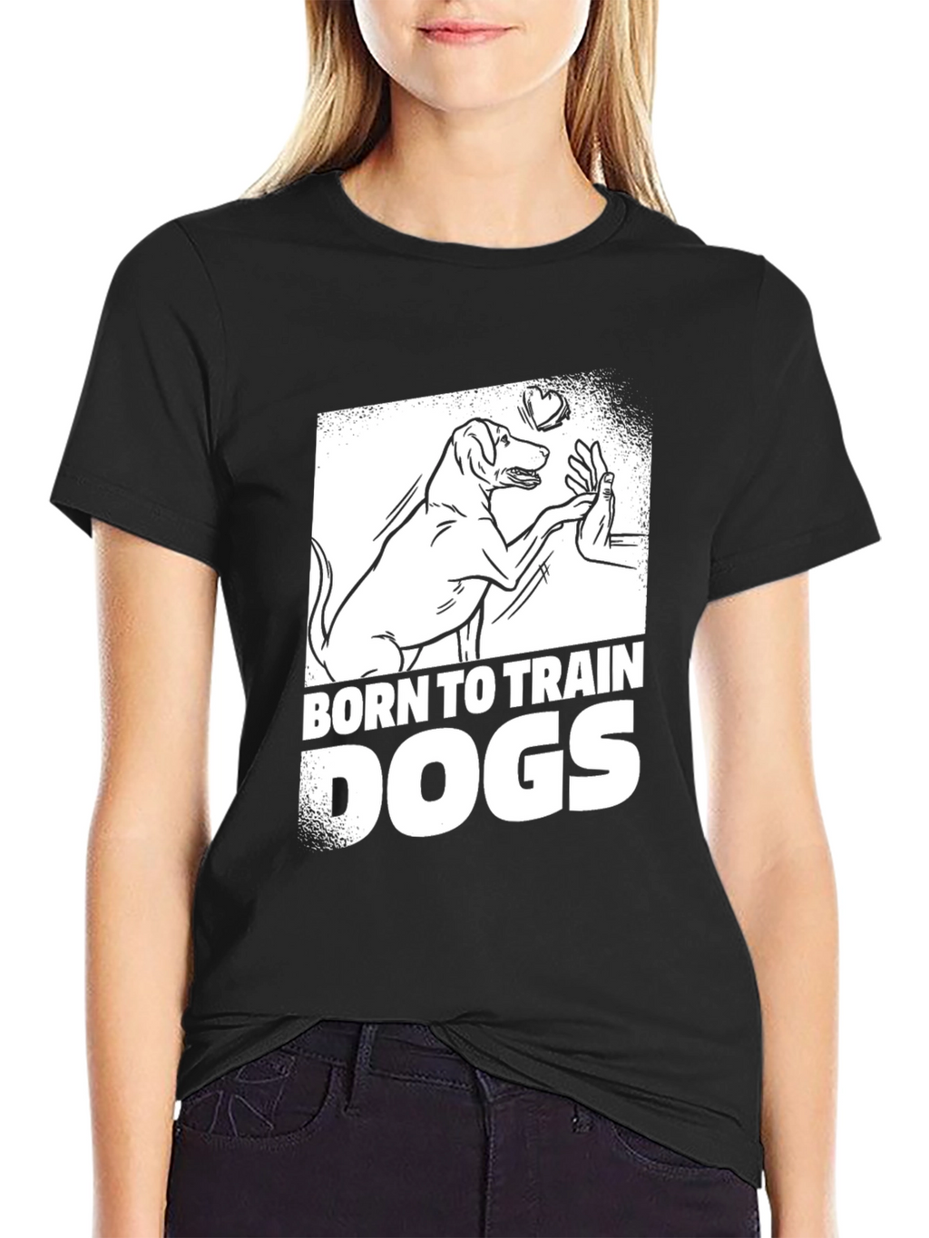 Born To Train Dogs Graphic T-Shirt