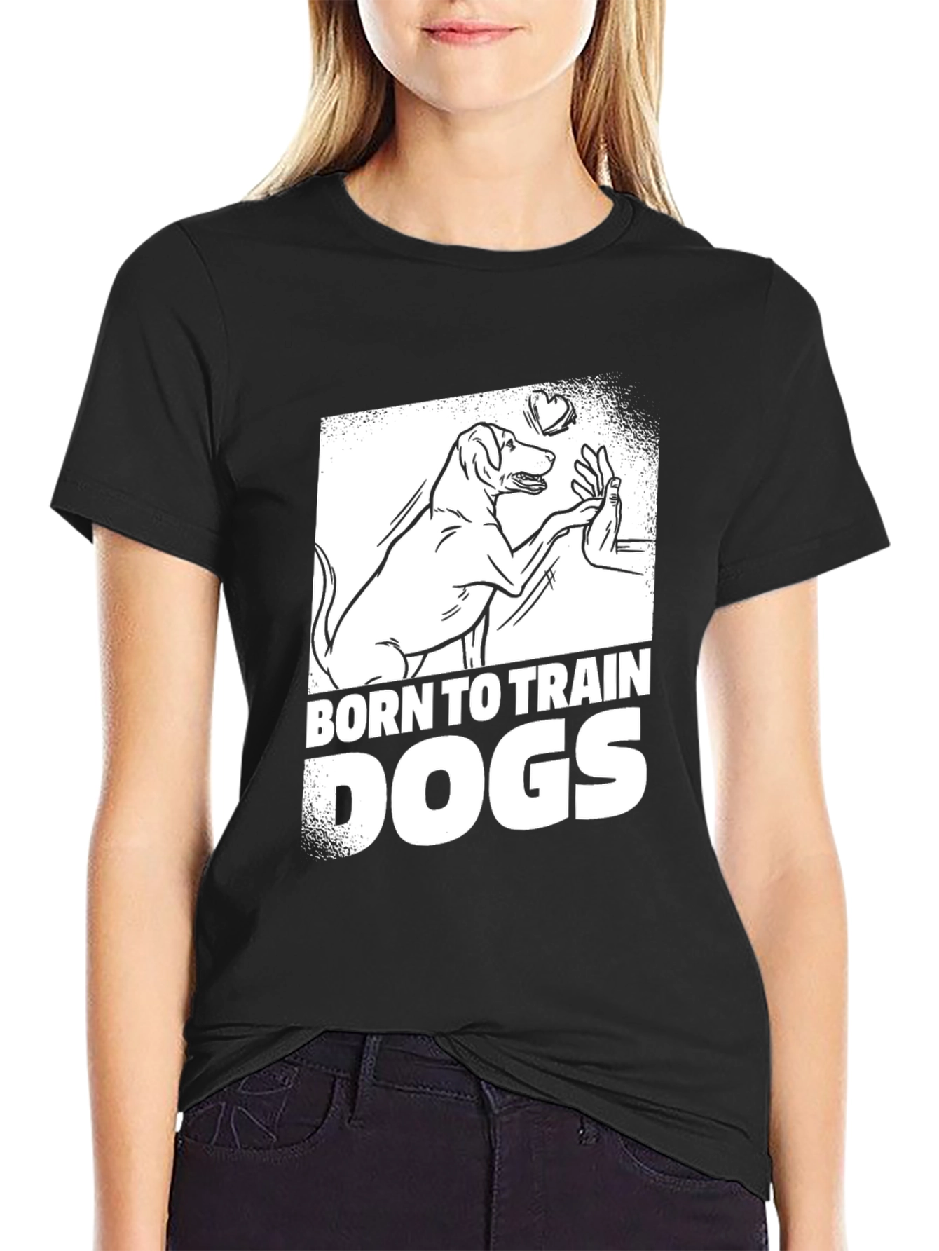 Born To Train Dogs Graphic T-Shirt
