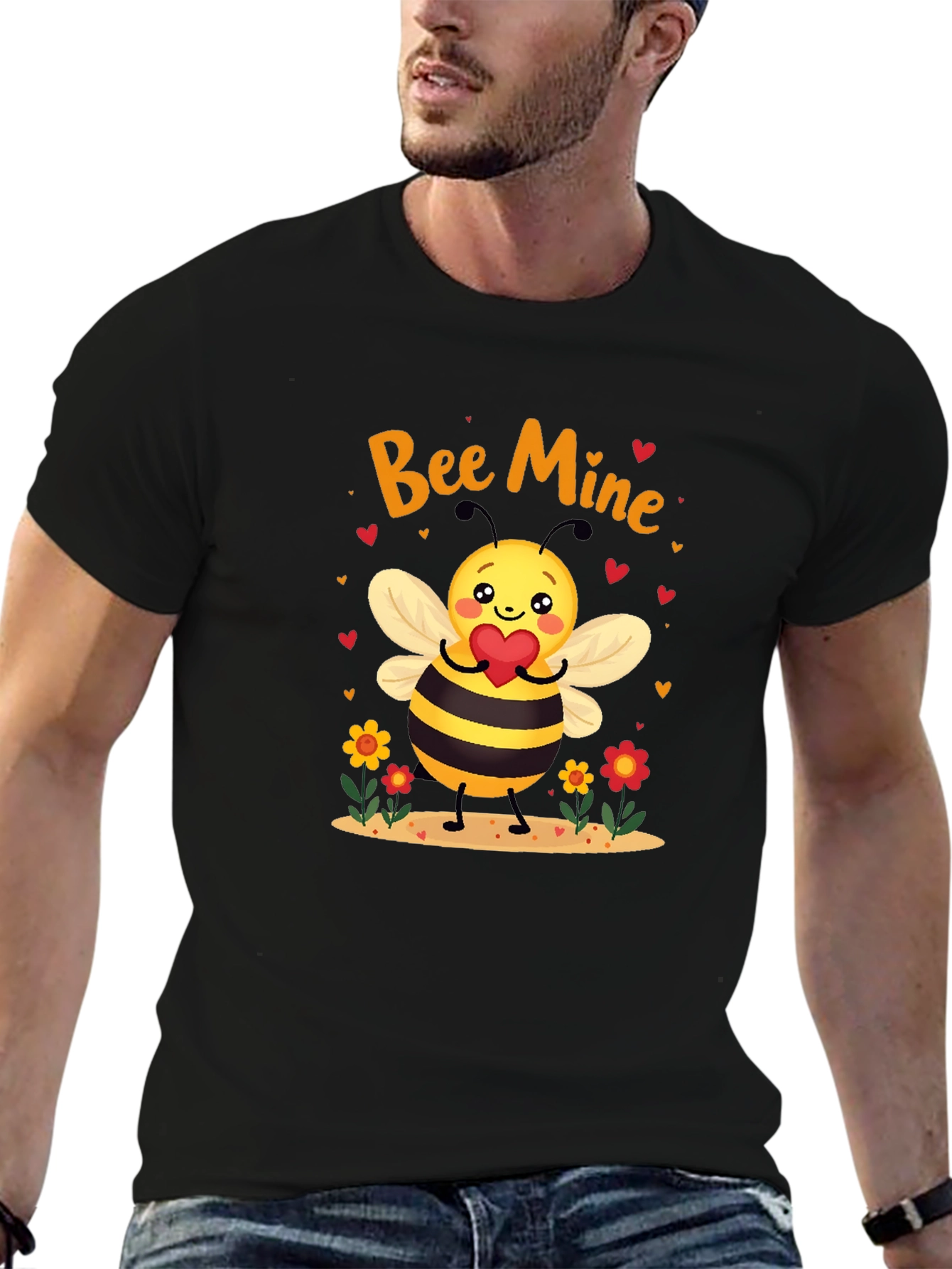 Bee Mine Valentine T-Shirt - Sweet Honey Bee Design