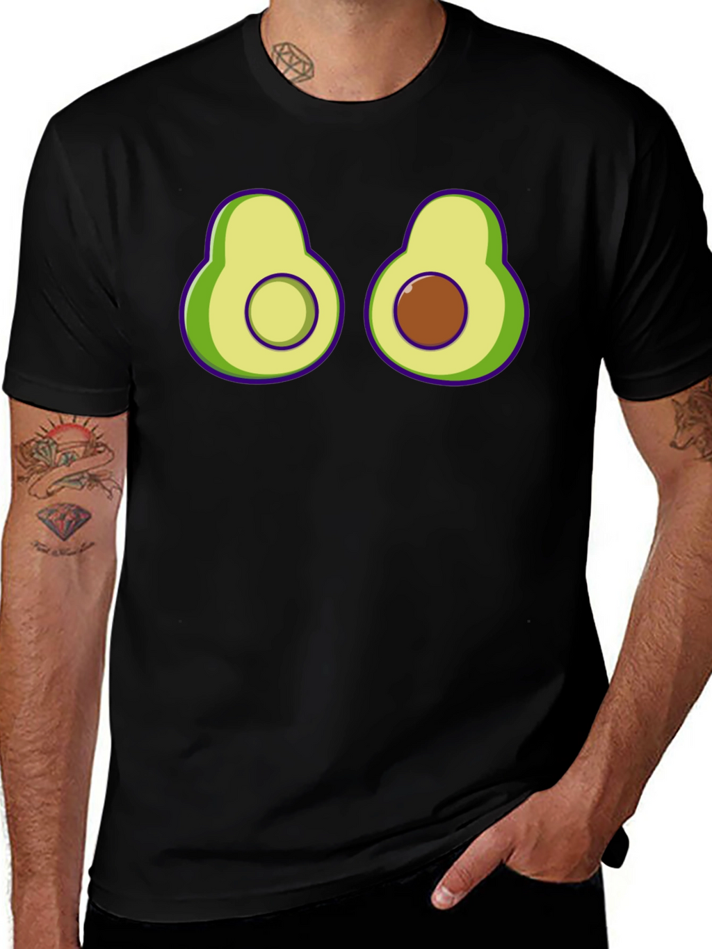 Avocado Graphic Tee - Funny Food Shirt