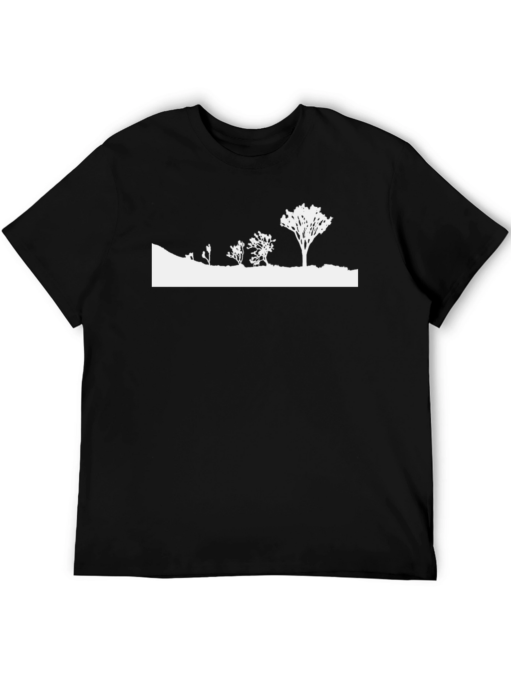 Mens Black Nature Silhouette Graphic Tee