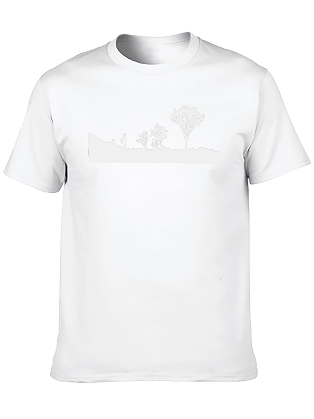 Mens Black Nature Silhouette Graphic Tee
