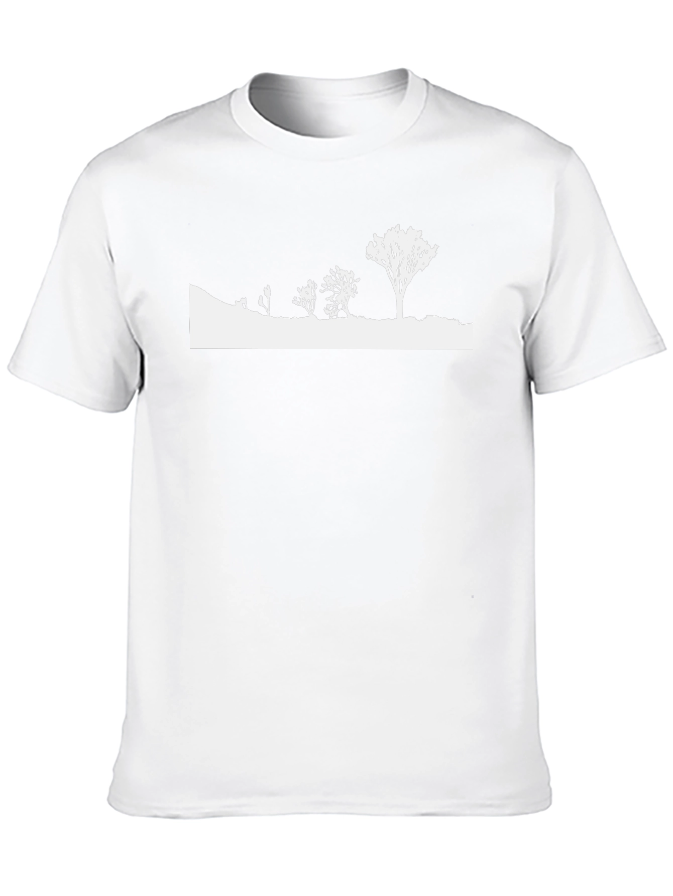 Mens Black Nature Silhouette Graphic Tee