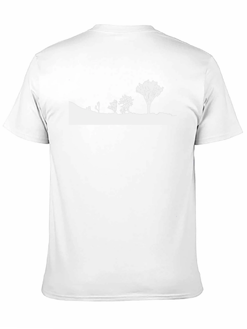 Mens Black Nature Silhouette Graphic Tee