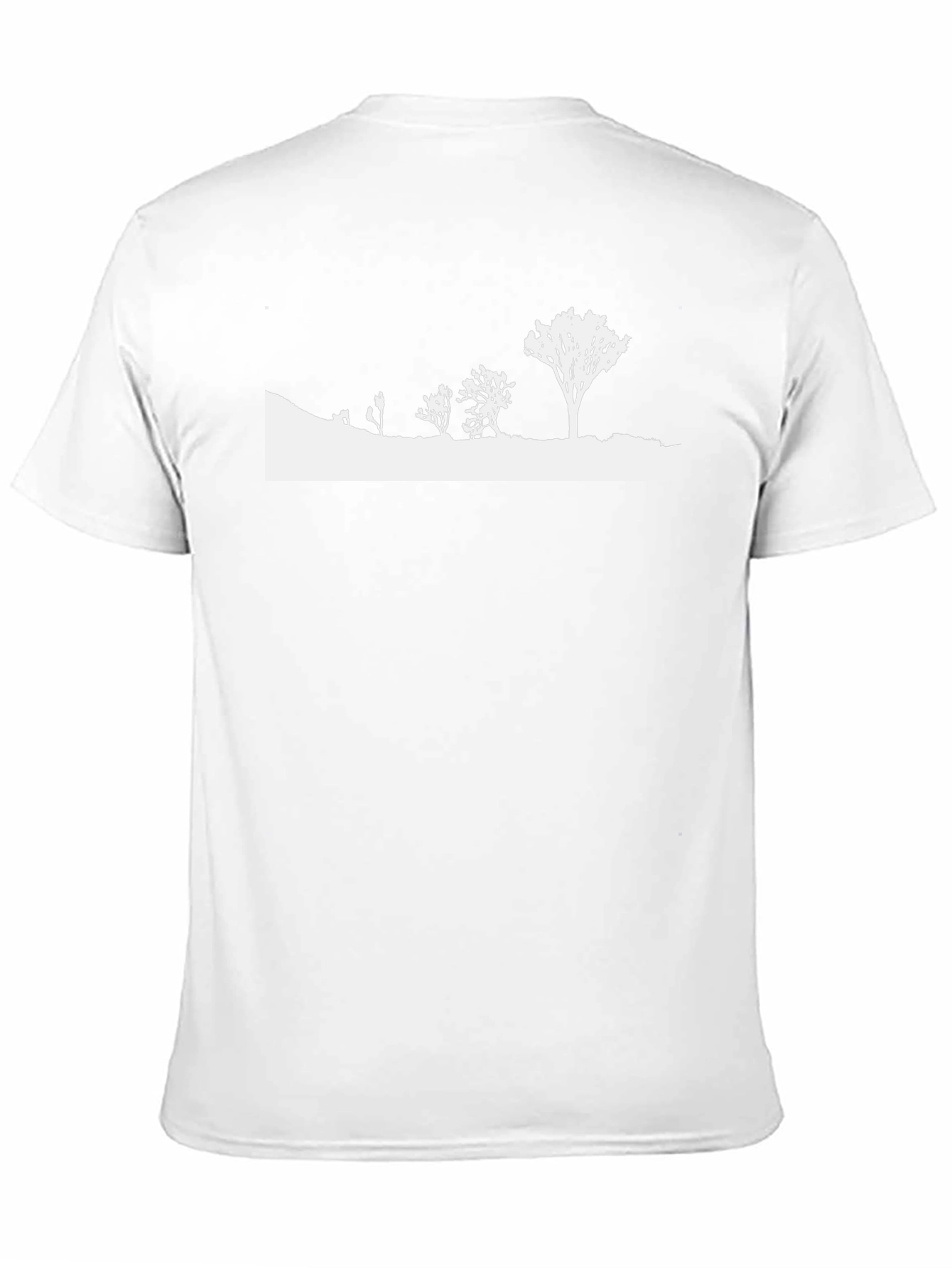 Mens Black Nature Silhouette Graphic Tee