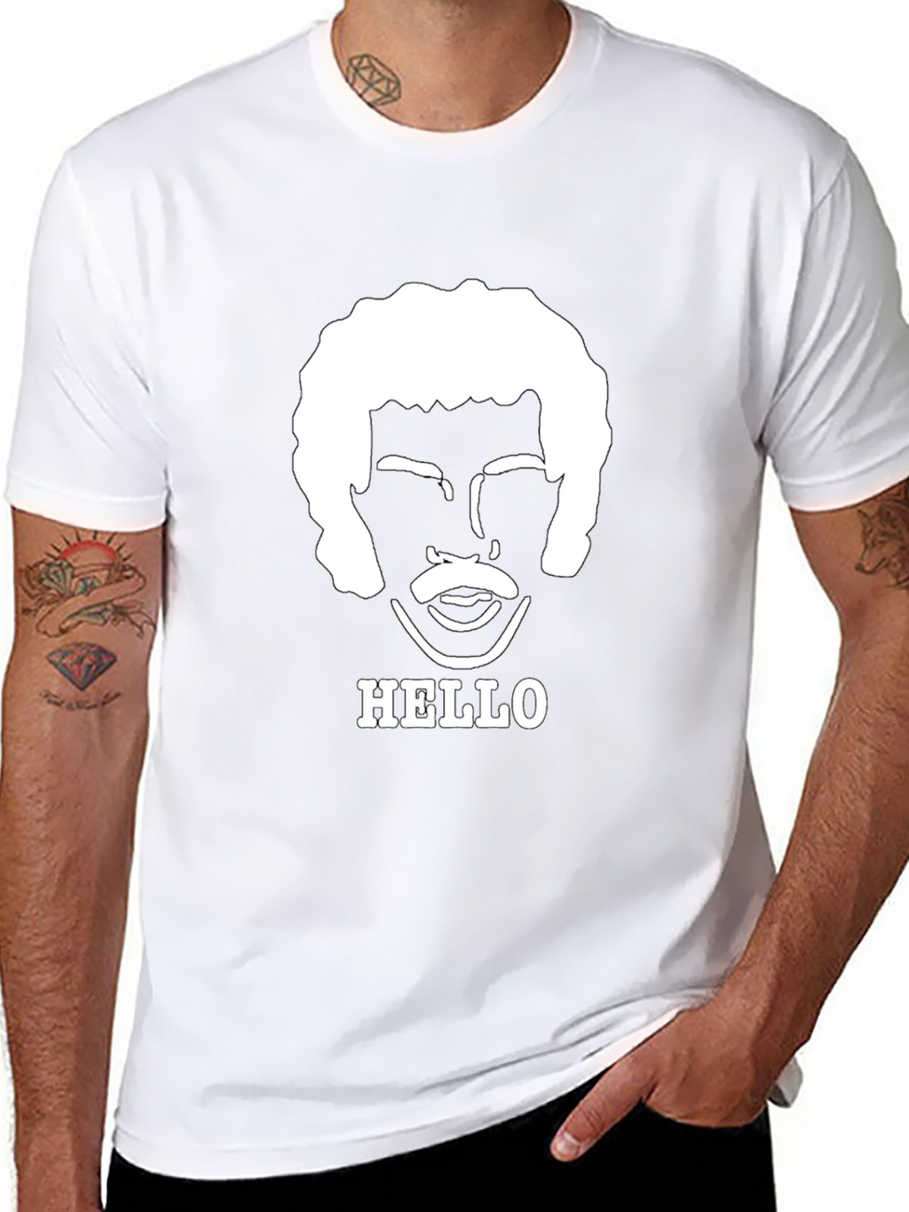 Lionel Richie Hello T-Shirt - Black