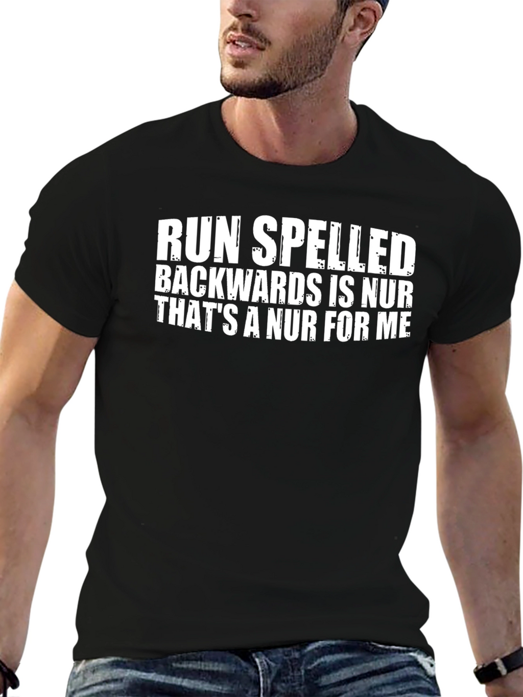Run Spelled Backwards NUR T-Shirt - Funny Nurse Gift