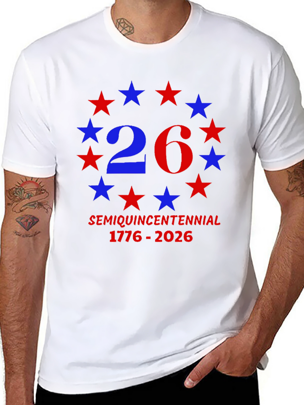 SemiQuincentennial 1776-2026 Patriotic T-Shirt