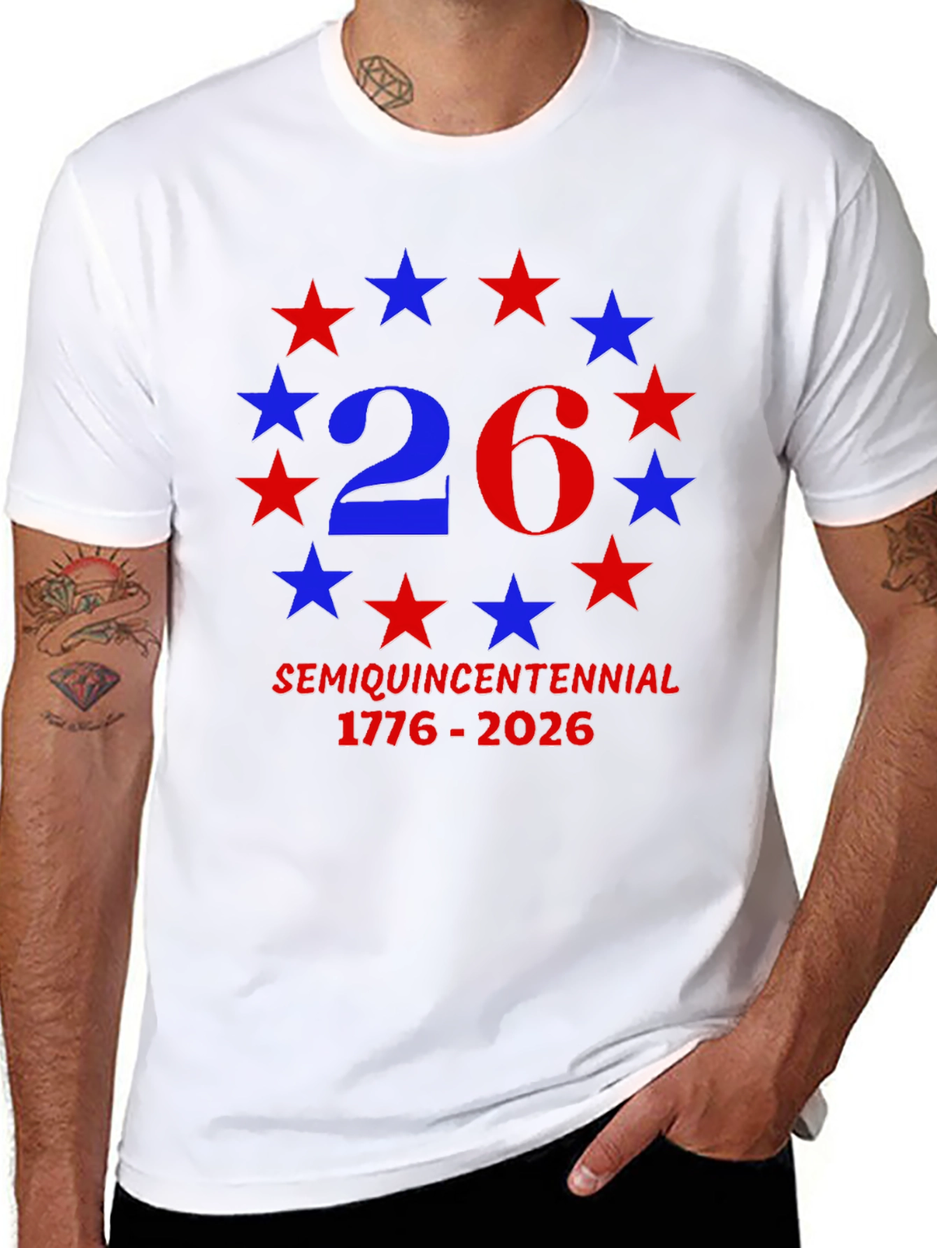SemiQuincentennial 1776-2026 Patriotic T-Shirt