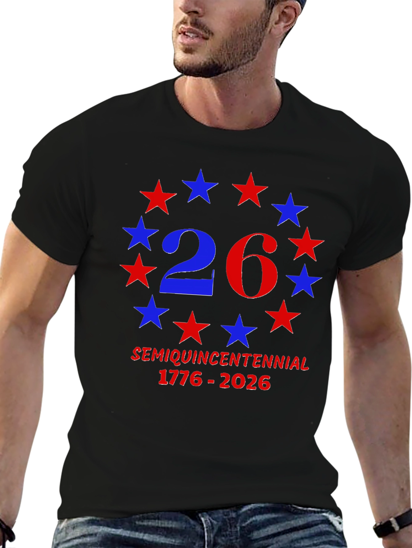 SemiQuincentennial 1776-2026 Patriotic T-Shirt