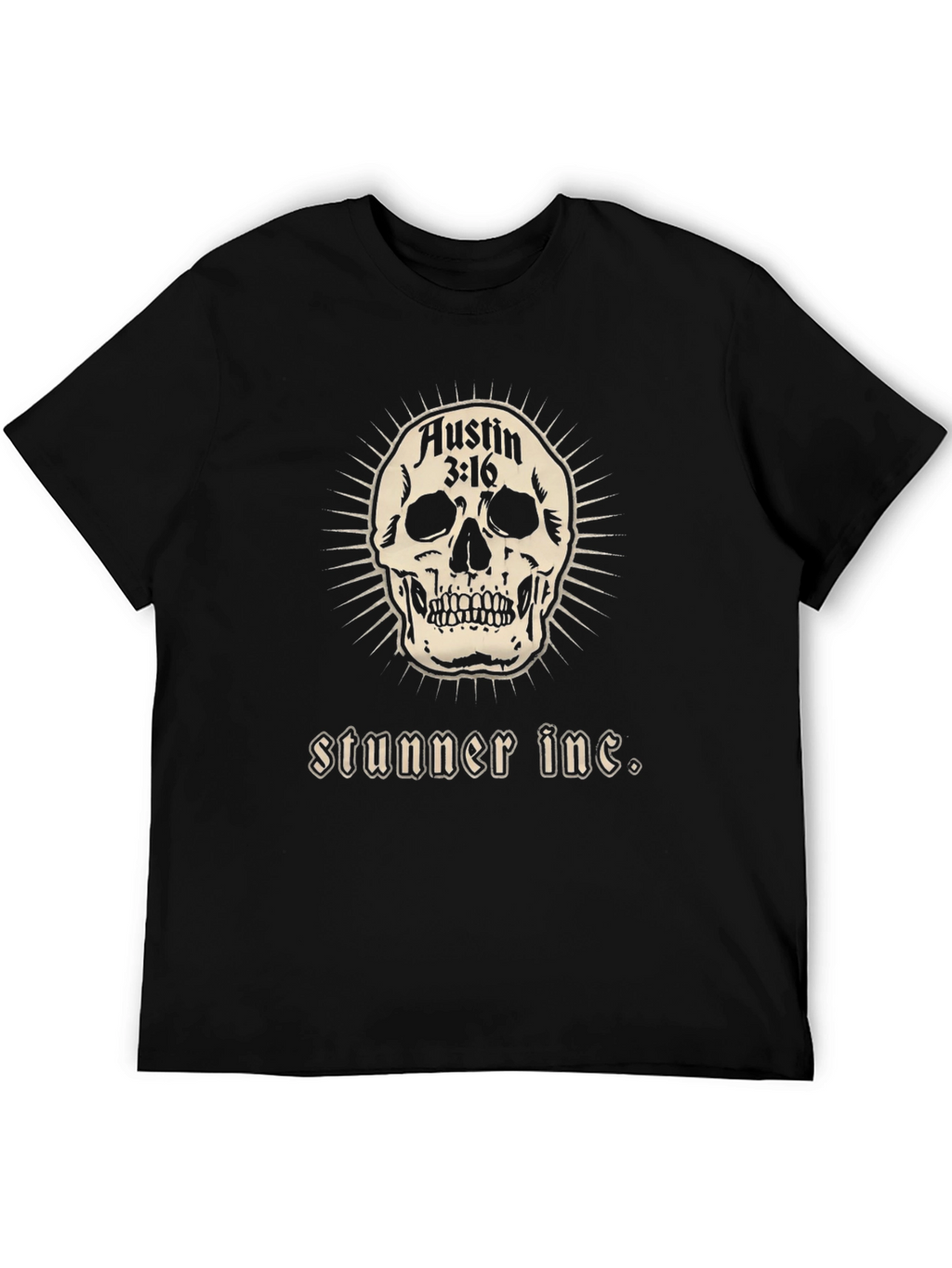 Stunner Inc. Graphic T-Shirt - Austin 3:16 Skull Tee