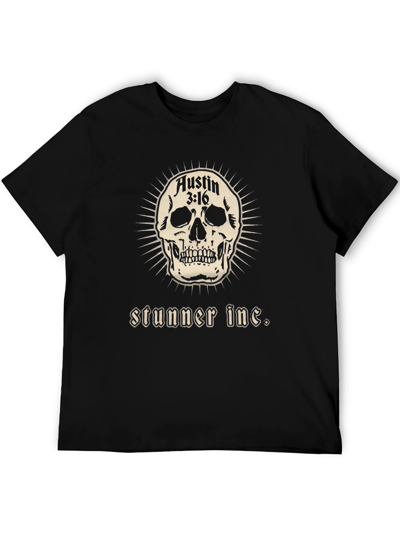 Stunner Inc. Graphic T-Shirt - Austin 3:16 Skull Tee