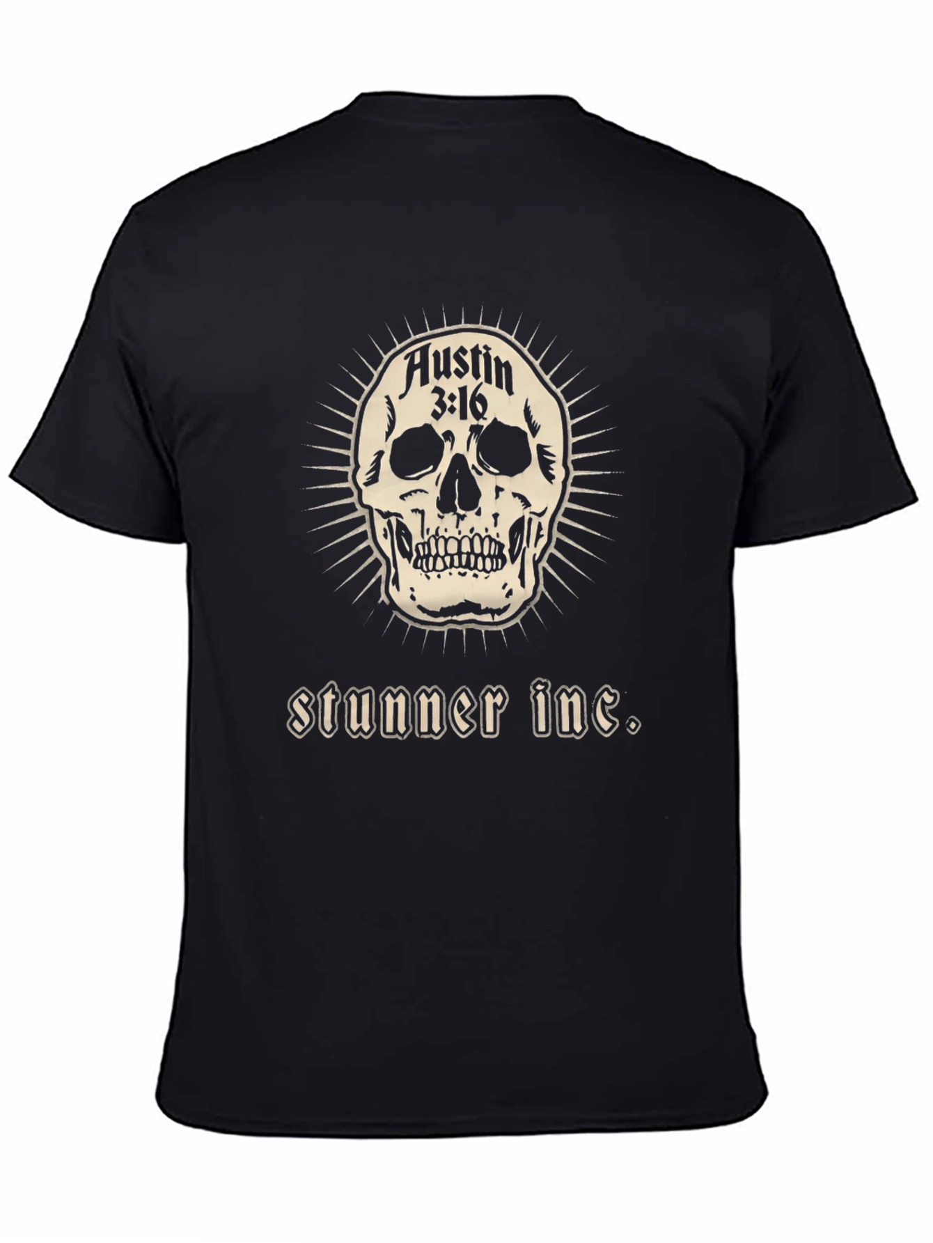 Stunner Inc. Graphic T-Shirt - Austin 3:16 Skull Tee