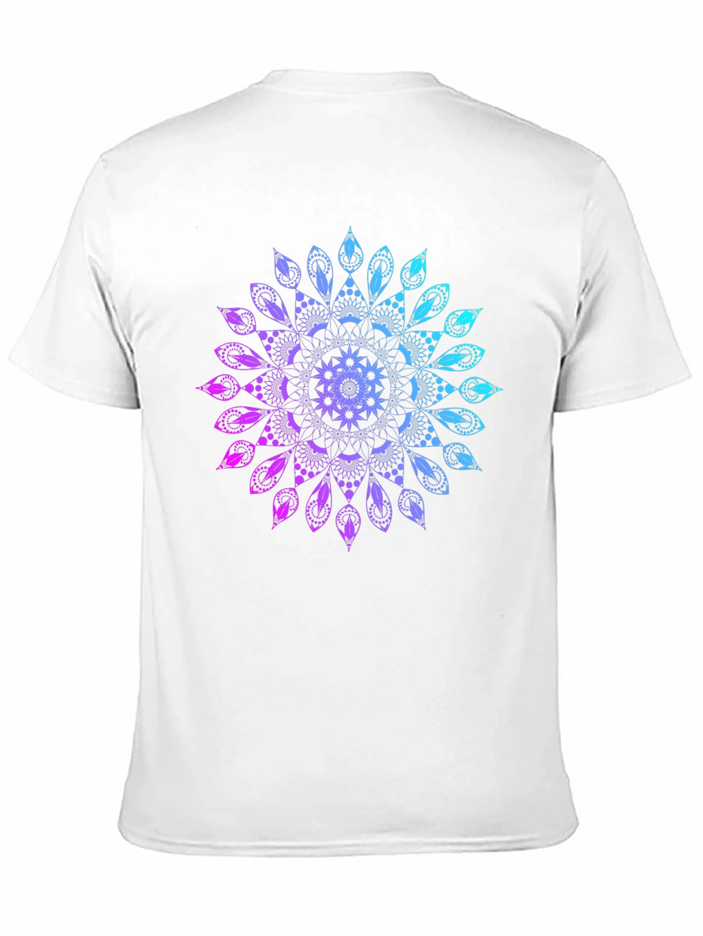 Mandala Gradient Graphic Black T-Shirt