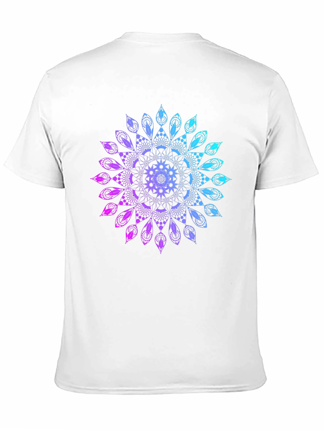Mandala Gradient Graphic Black T-Shirt