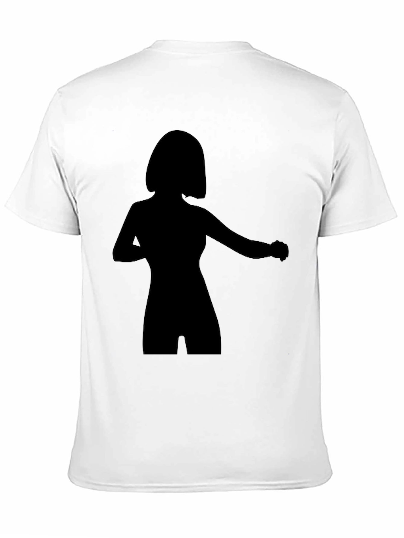 Silhouette Graphic Tee - Stylish Black Cotton T-Shirt