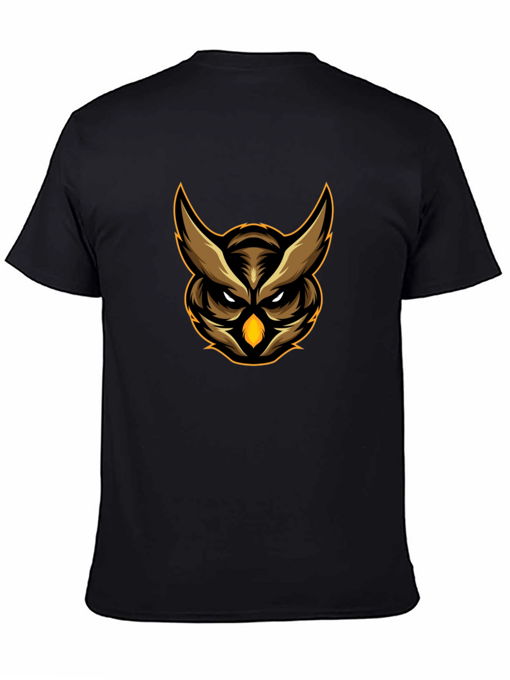 Owl Graphic Tee - Black Cotton Comfort
