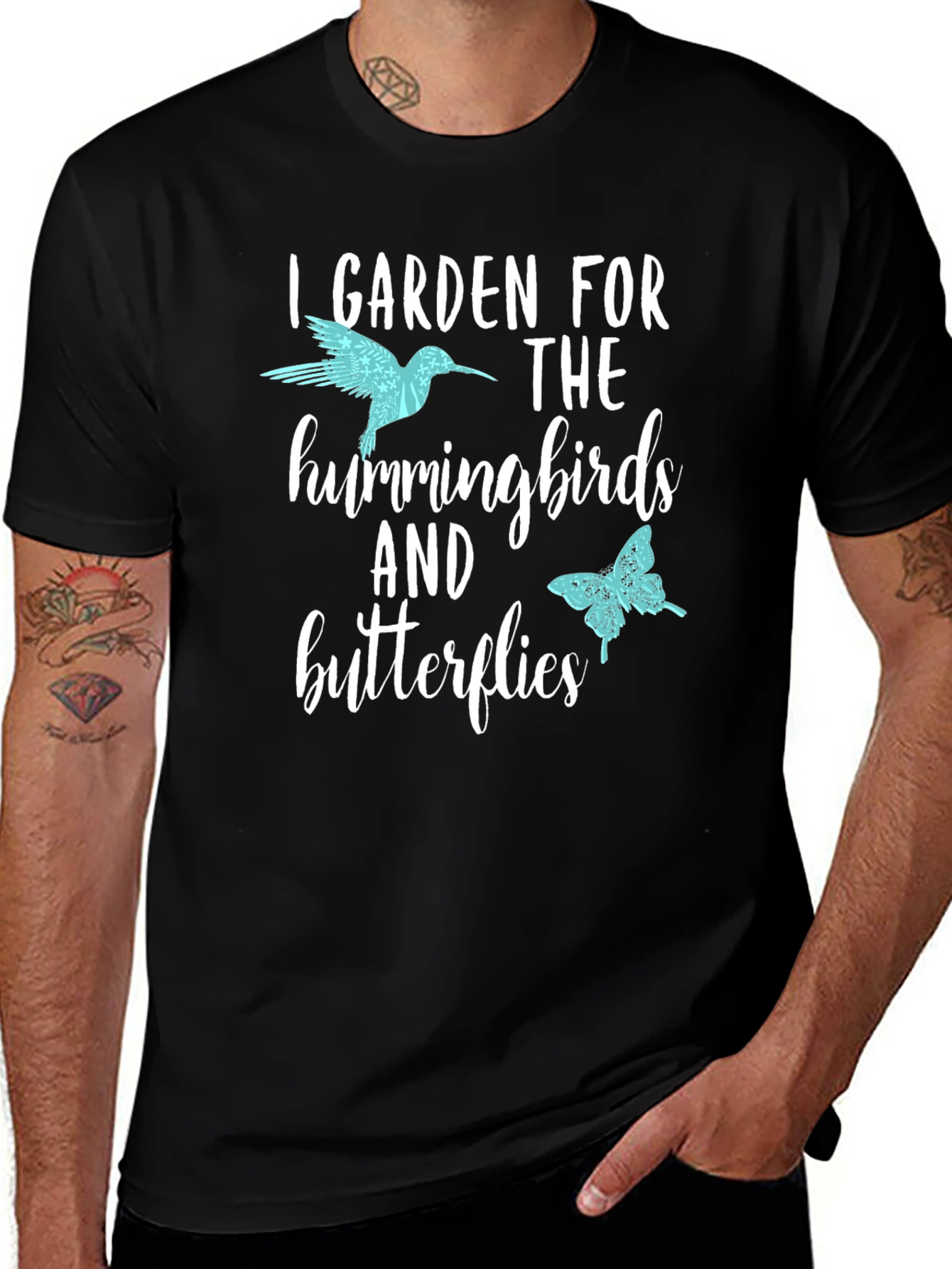 I Garden for Hummingbirds & Butterflies T-Shirt