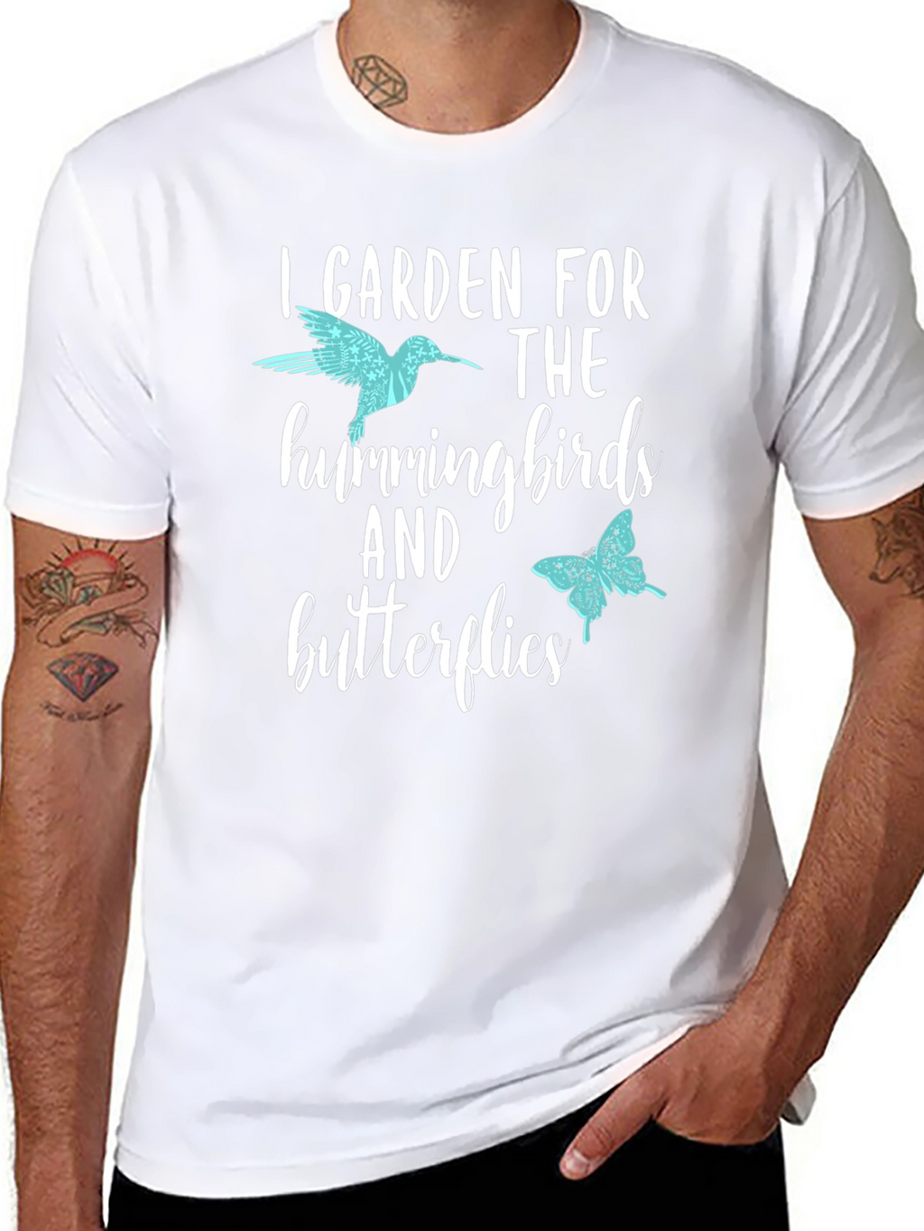 I Garden for Hummingbirds & Butterflies T-Shirt