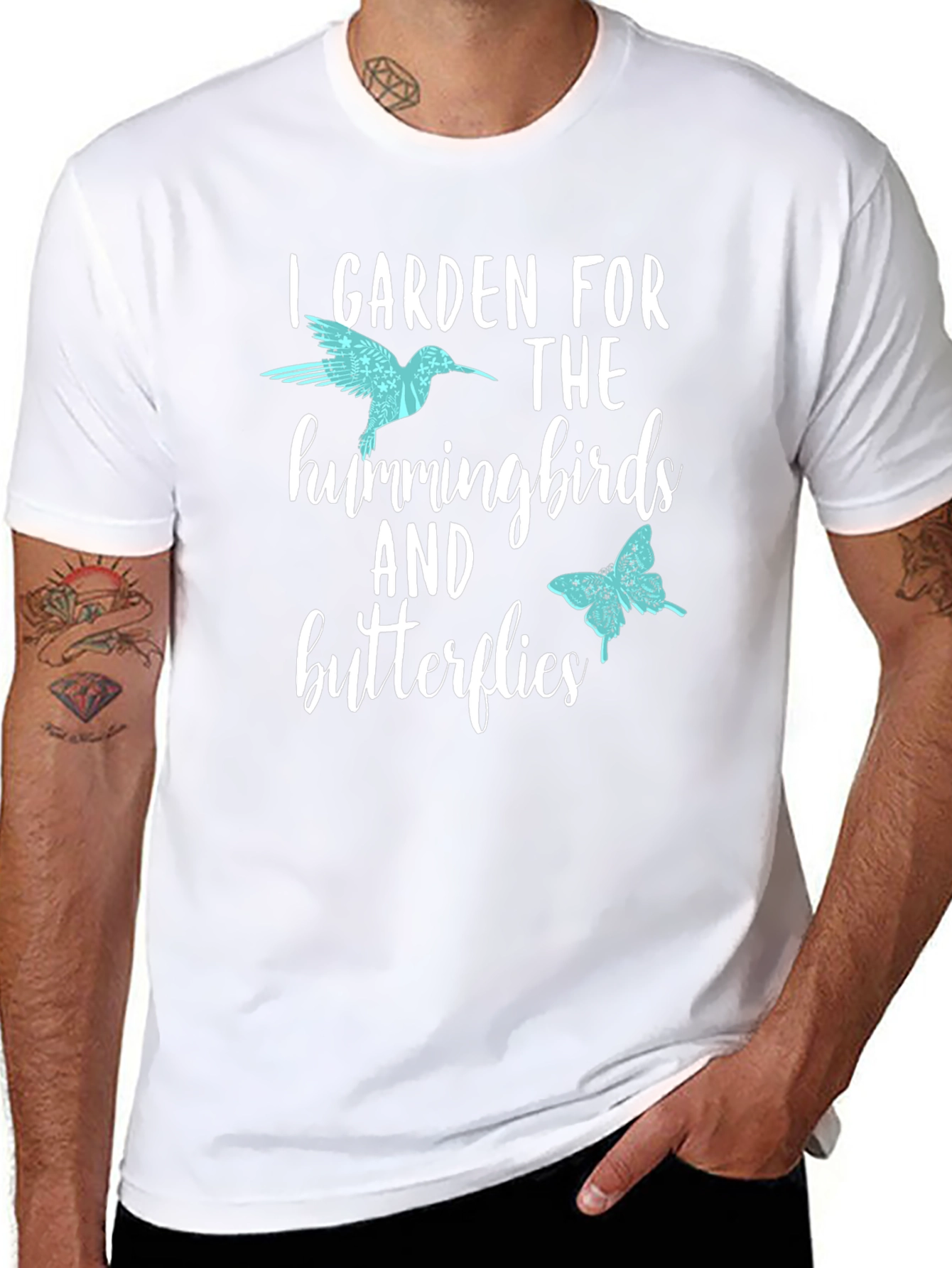 I Garden for Hummingbirds & Butterflies T-Shirt