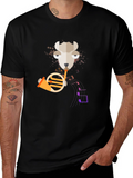Musical Llama T-Shirt - Funny Animal Horn Design