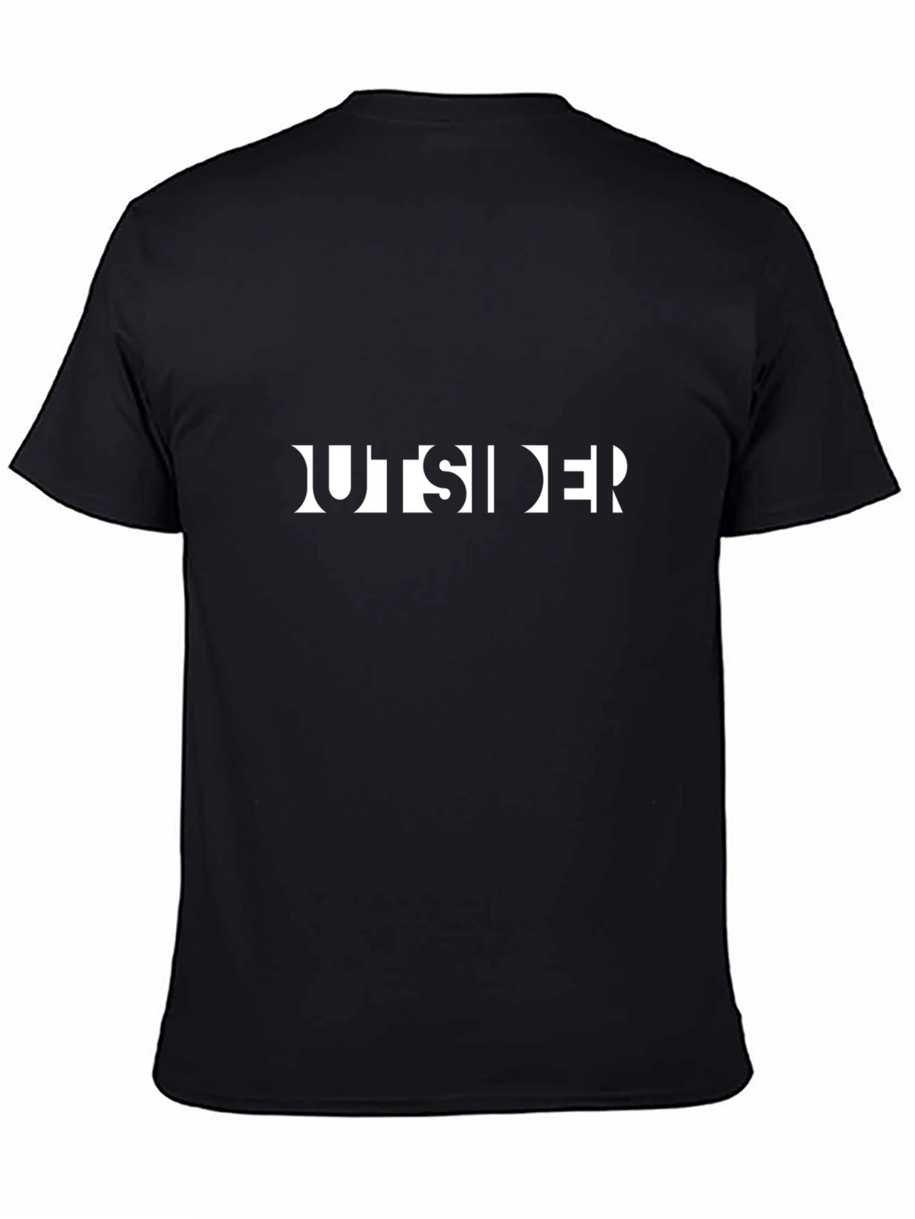 Outsider Graphic Tee - Black Cotton Blend
