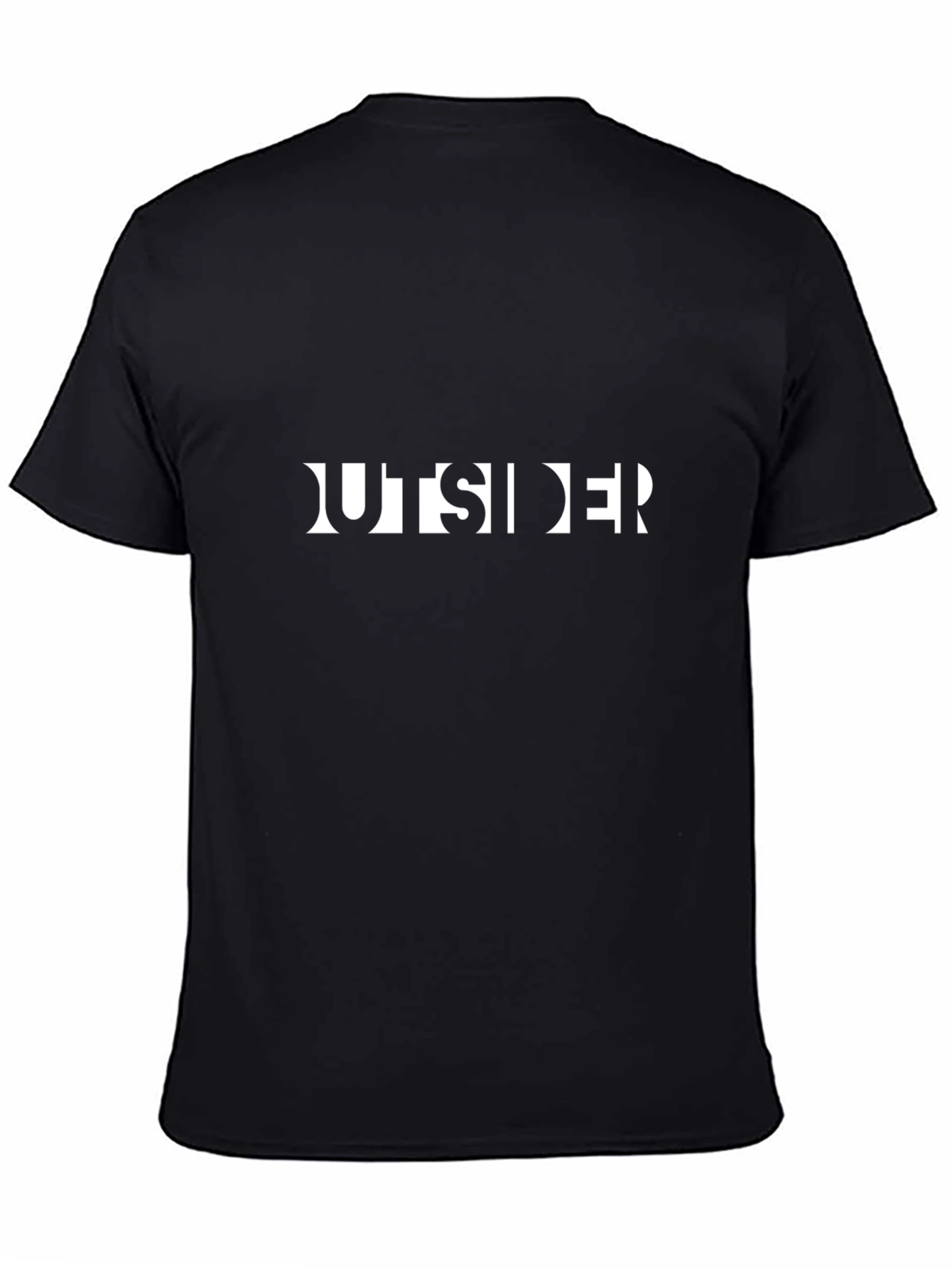 Outsider Graphic Tee - Black Cotton Blend