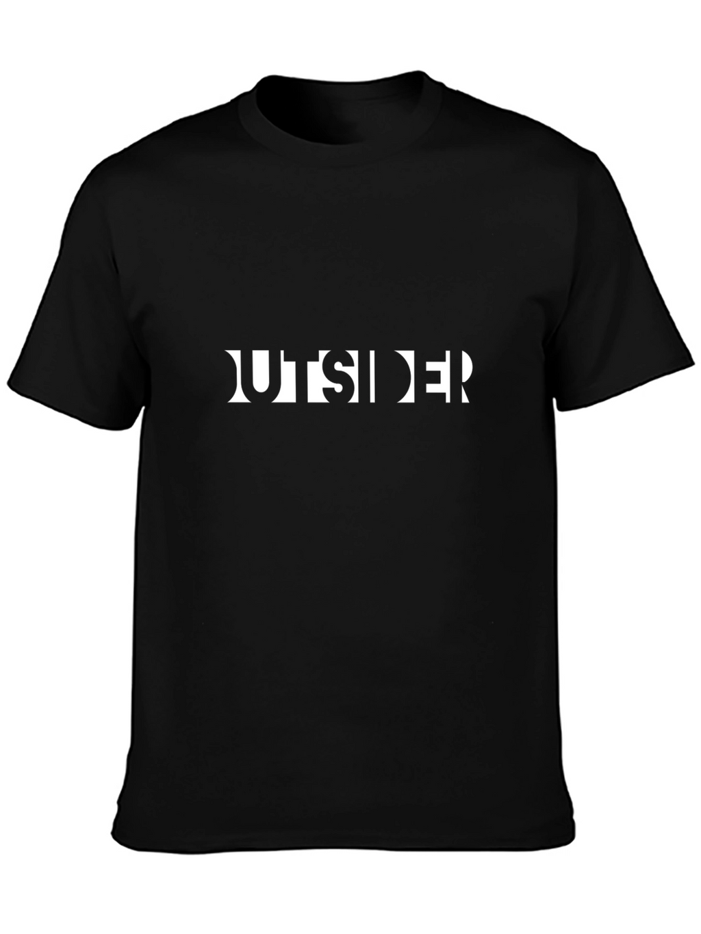 Outsider Graphic Tee - Black Cotton Blend