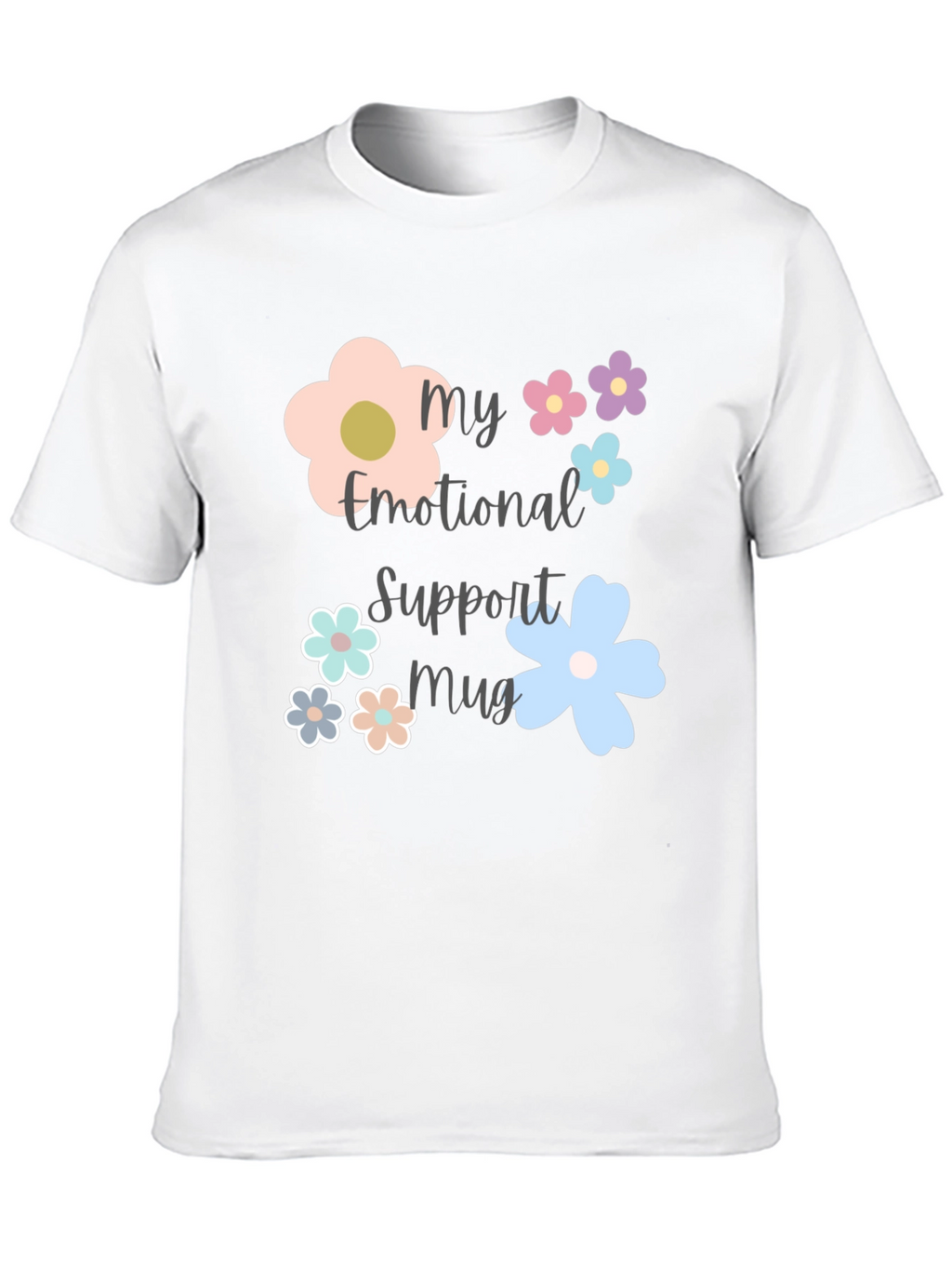 Emotional Support Mug Graphic T-Shirt