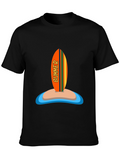 Summer Surfboard Graphic Tee - Vacation Ready!