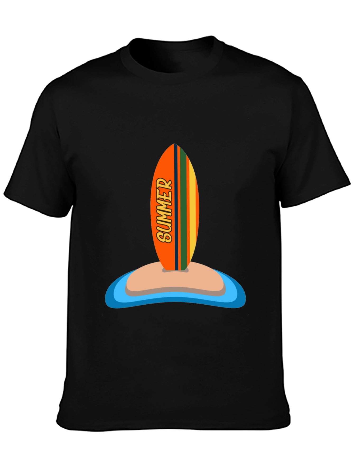 Summer Surfboard Graphic Tee - Vacation Ready!