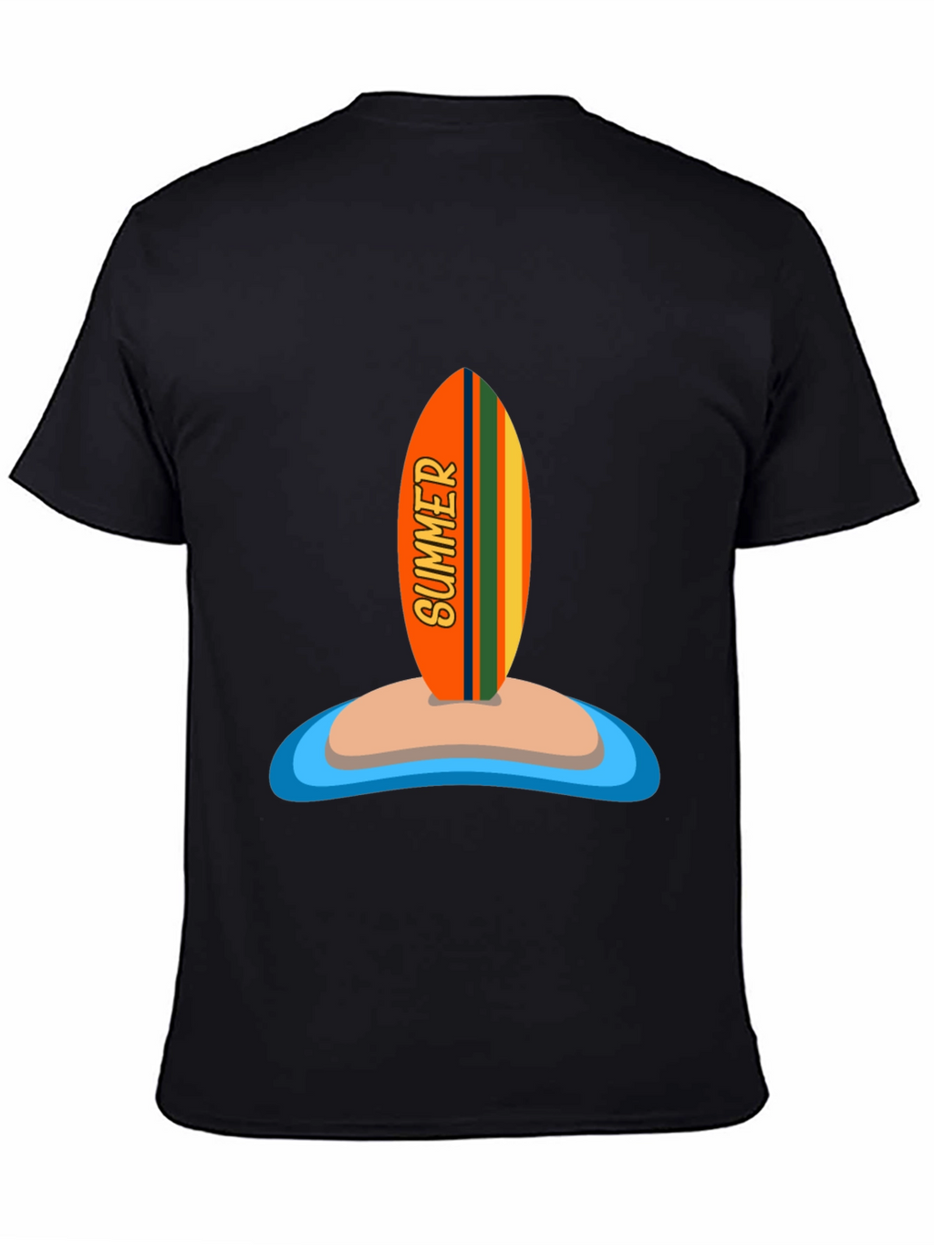 Summer Surfboard Graphic Tee - Vacation Ready!
