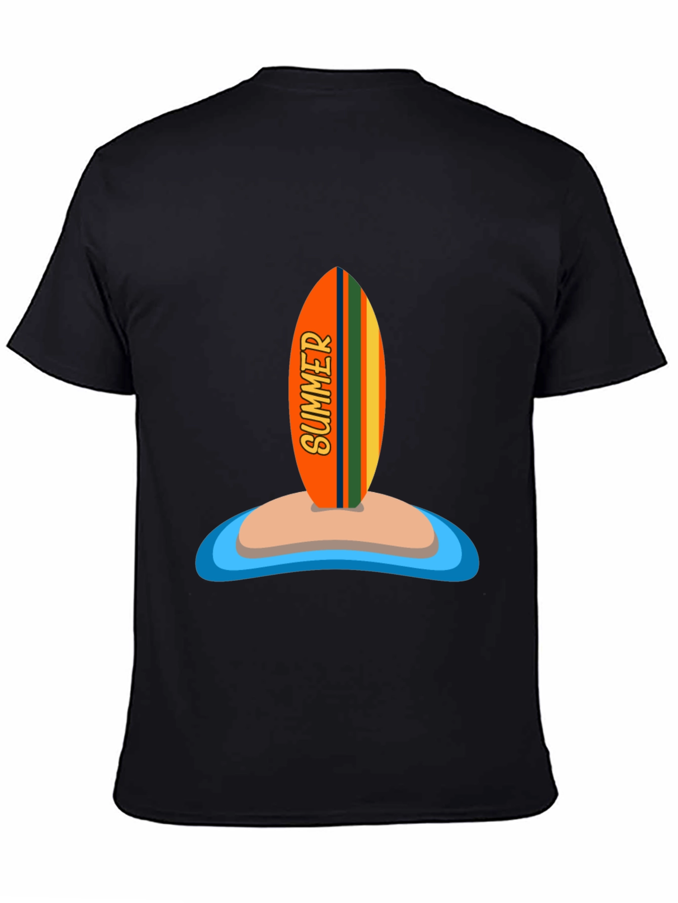 Summer Surfboard Graphic Tee - Vacation Ready!