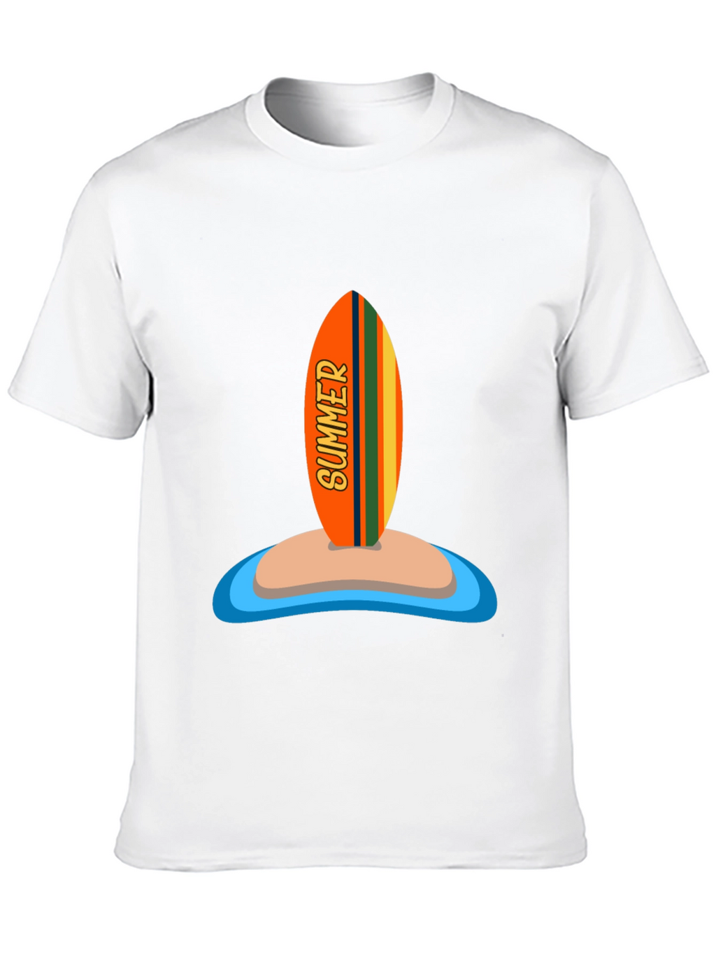 Summer Surfboard Graphic Tee - Vacation Ready!