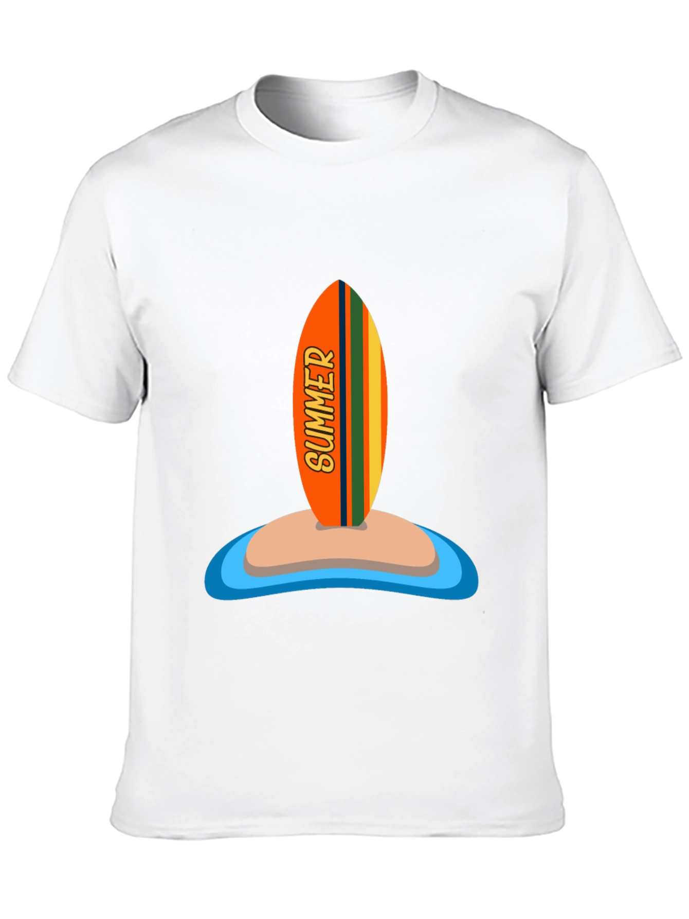 Summer Surfboard Graphic Tee - Vacation Ready!