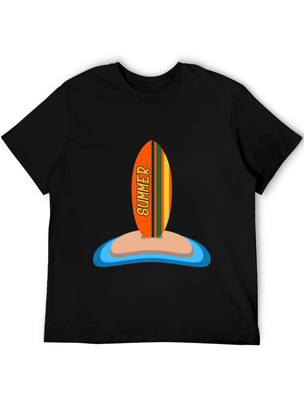 Summer Surfboard Graphic Tee - Vacation Ready!