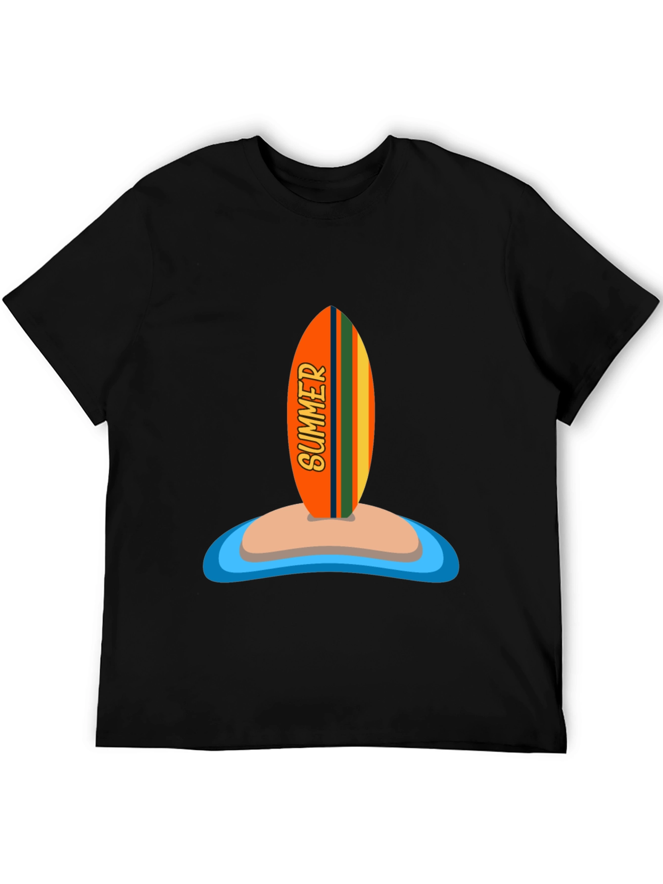 Summer Surfboard Graphic Tee - Vacation Ready!