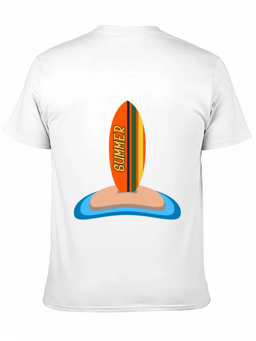 Summer Surfboard Graphic Tee - Vacation Ready!