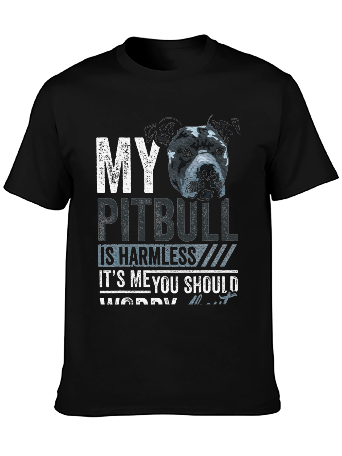 My Pitbull Is Harmless Funny Graphic Tee