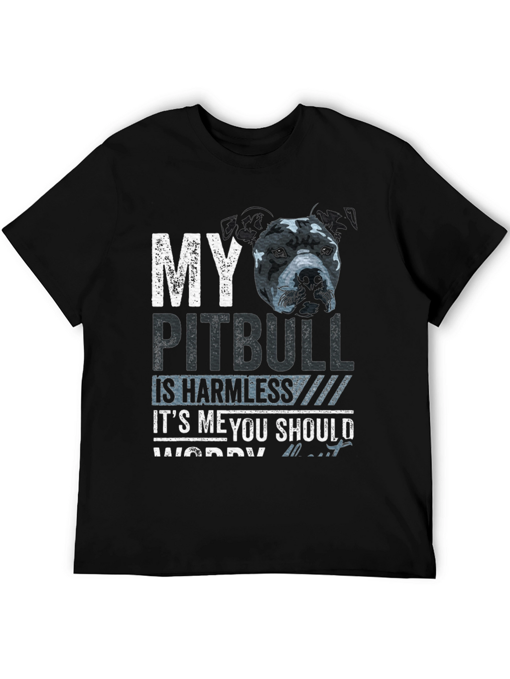 My Pitbull Is Harmless Funny Graphic Tee