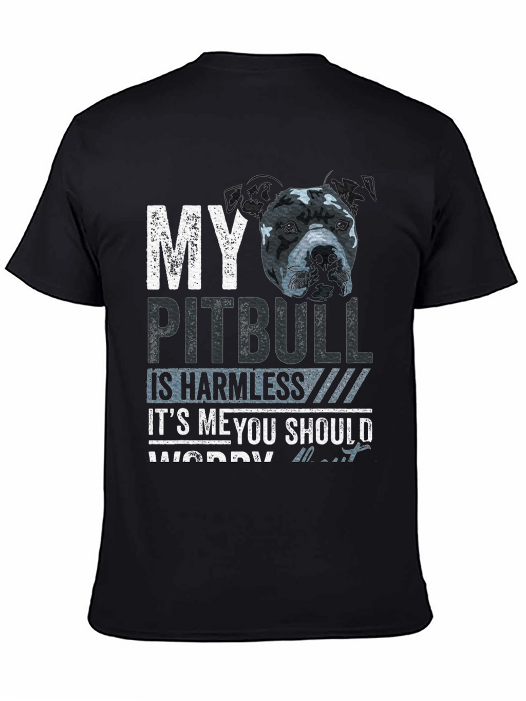 My Pitbull Is Harmless Funny Graphic Tee