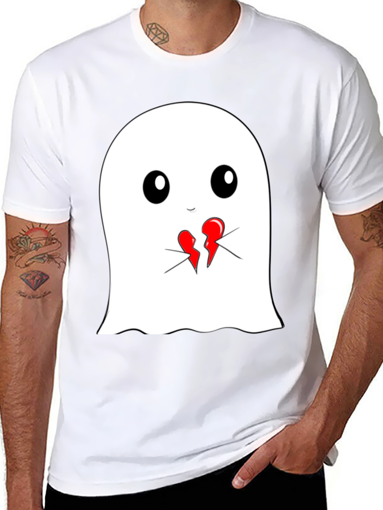 Ghost Heartbreak Graphic Tee - Soft Cotton T-Shirt