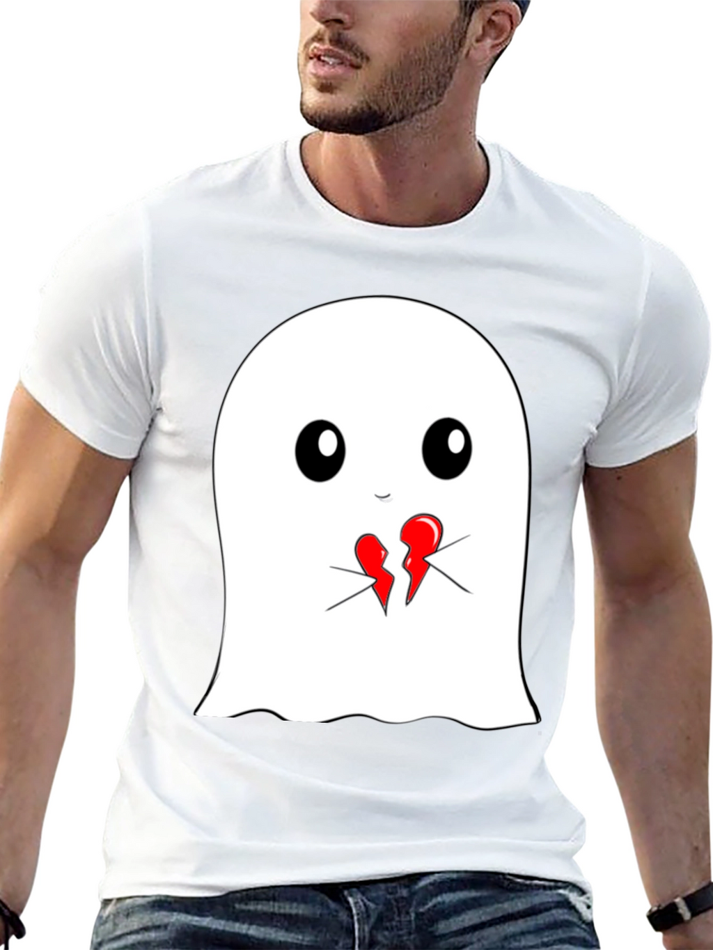 Ghost Heartbreak Graphic Tee - Soft Cotton T-Shirt