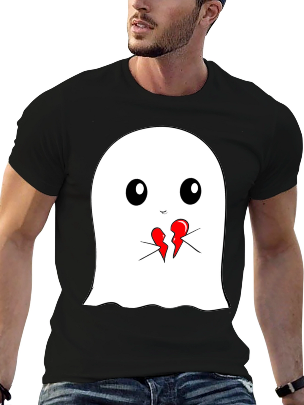 Ghost Heartbreak Graphic Tee - Soft Cotton T-Shirt