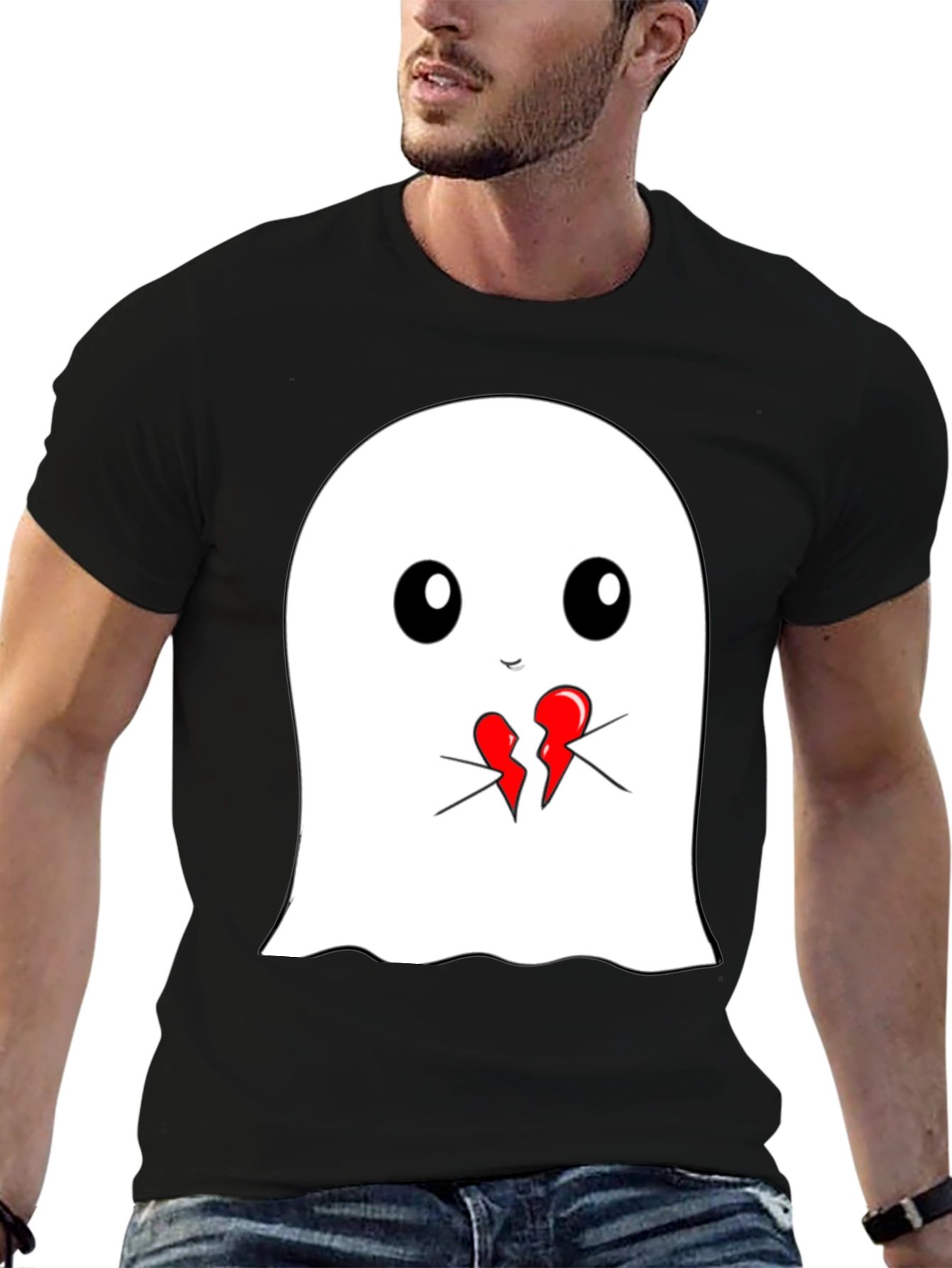 Ghost Heartbreak Graphic Tee - Soft Cotton T-Shirt