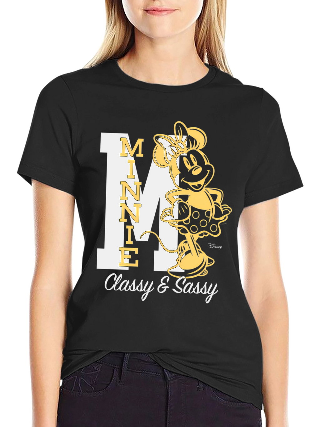 Minnie Mouse Classy & Sassy Black T-Shirt